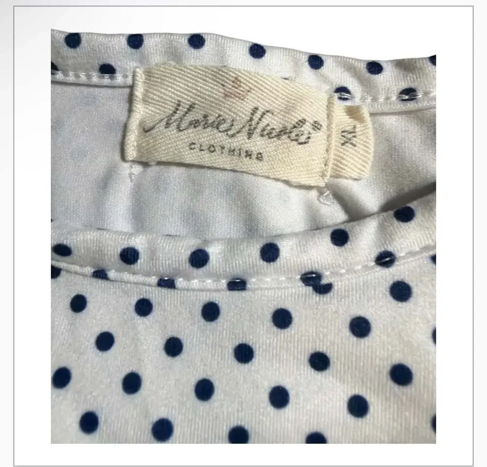 Marie Nicole Clothing Polka Dot Smocked Nativity Ruffle Outfit Set XL